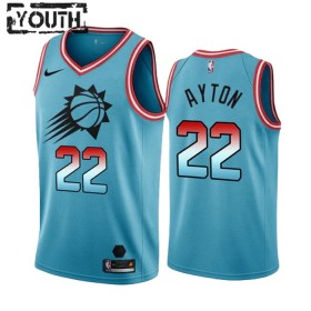 Dres Phoenix Suns Deandre Ayton 22 Nike 2022-23 City Edition Plava Swingman - Dječji